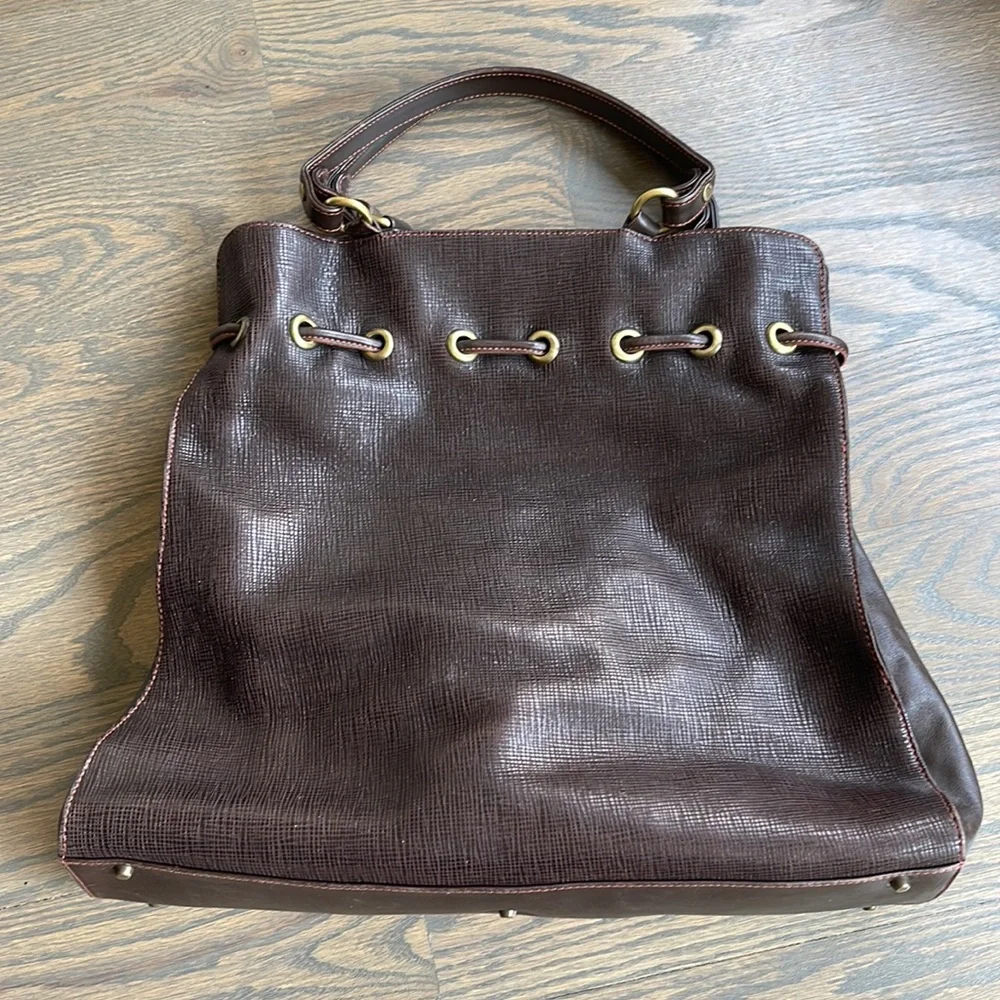 Women’s Tanner Krolle Dark Brown Leather Satchel Bag